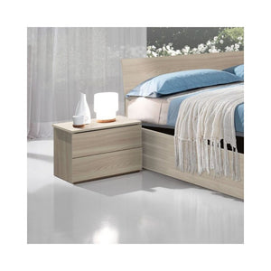 Comodino 2 cassetti olmo Manitoba