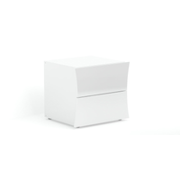 Comodino Arco – 2 cassetti – 50x41x40 – Bianco Lucido