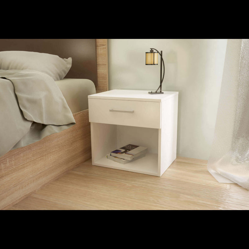 COMODINO NIGHTSTAND BIANCO E BIANCO