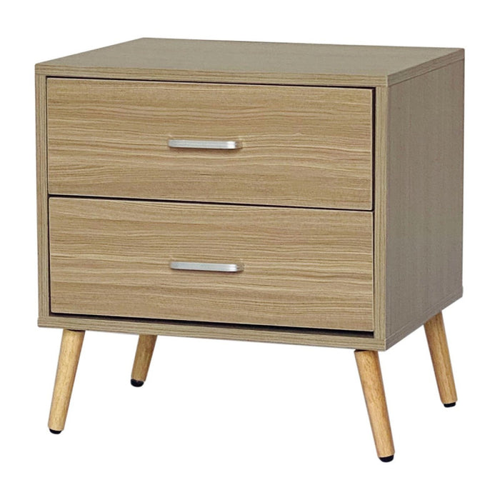 Comodino Phoenix 2 Cassetti 48x38x50 Legno Marrone