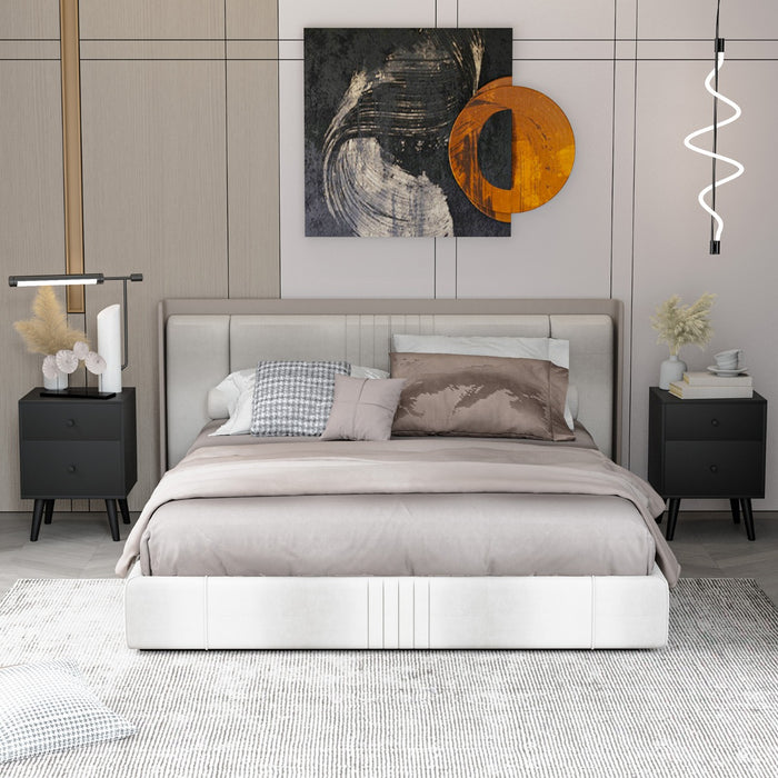 Comodino con 2 cassetti e solide gambe in legno di gomma, Tavolino con ampio spazio per salone corridoio Nero-Comodini