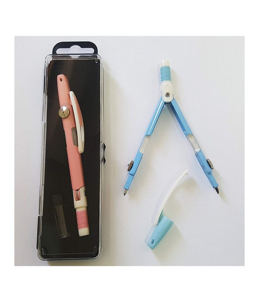 Compasso Compatto Portatile Per Disegni Tecnici Geometrico Scuola Lavoro Ufficio         