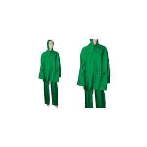 Completo PVC Brixo verde taglia XXL – giacca e pantaloni antistrappo professionale