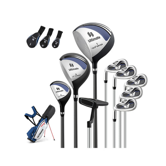 Borsa da golf con supporto driver #1 da 460CC con copri testa, Set completo di mazze da golf per uomo per mancini Blu-Golf
