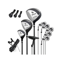 Borsa da golf con supporto driver #1 da 460CC con copri testa, Set completo di mazze da golf per uomo per mancini Nero-Golf
