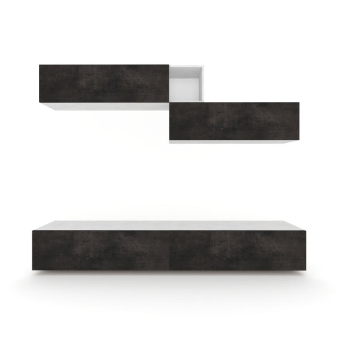 Composizione H194 L249 Ossido Bianco cm 249x45x194h - Sarmog