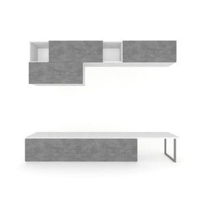 Composizione H200 L247 Ossido Bianco cm 247x45x200h - Sarmog