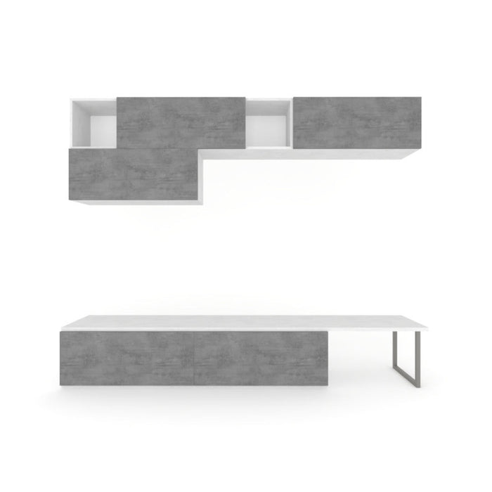 Composizione H200 L247 Ossido Bianco cm 247x45x200h - Sarmog