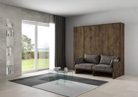 Letto matrimoniale Sofà Kentaro noce con colonna sx-dx  (ALESSIA 20)