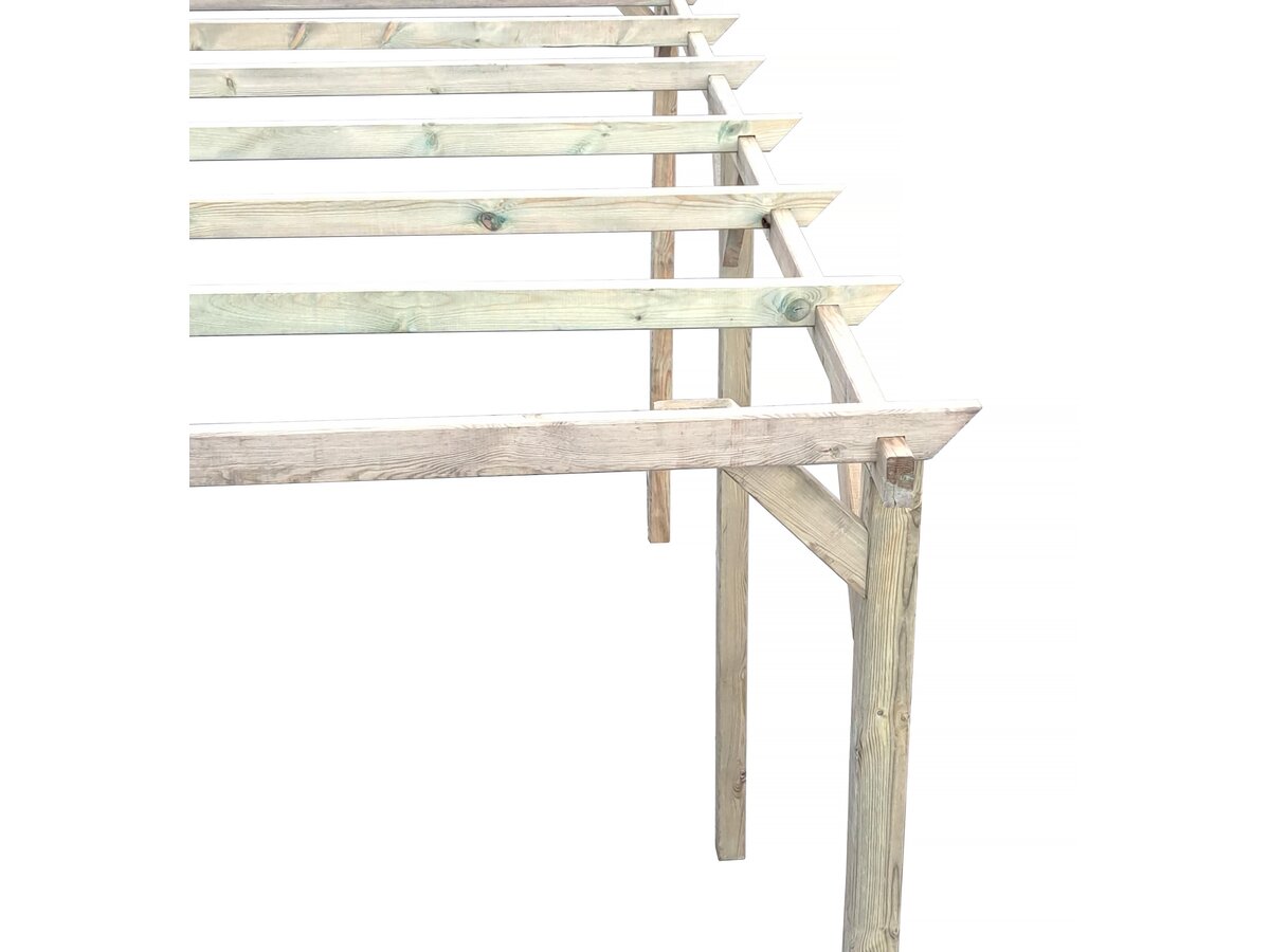 Pensilina in legno "Solar II" 3 x 5 x 2,4