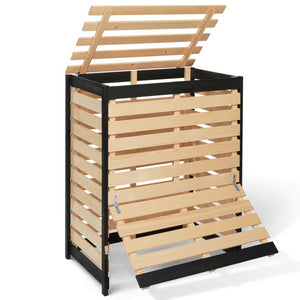 IDMarket - Compostiera da giardino in legno 360 L