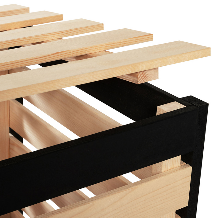 IDMarket - Compostiera da giardino in legno 360 L