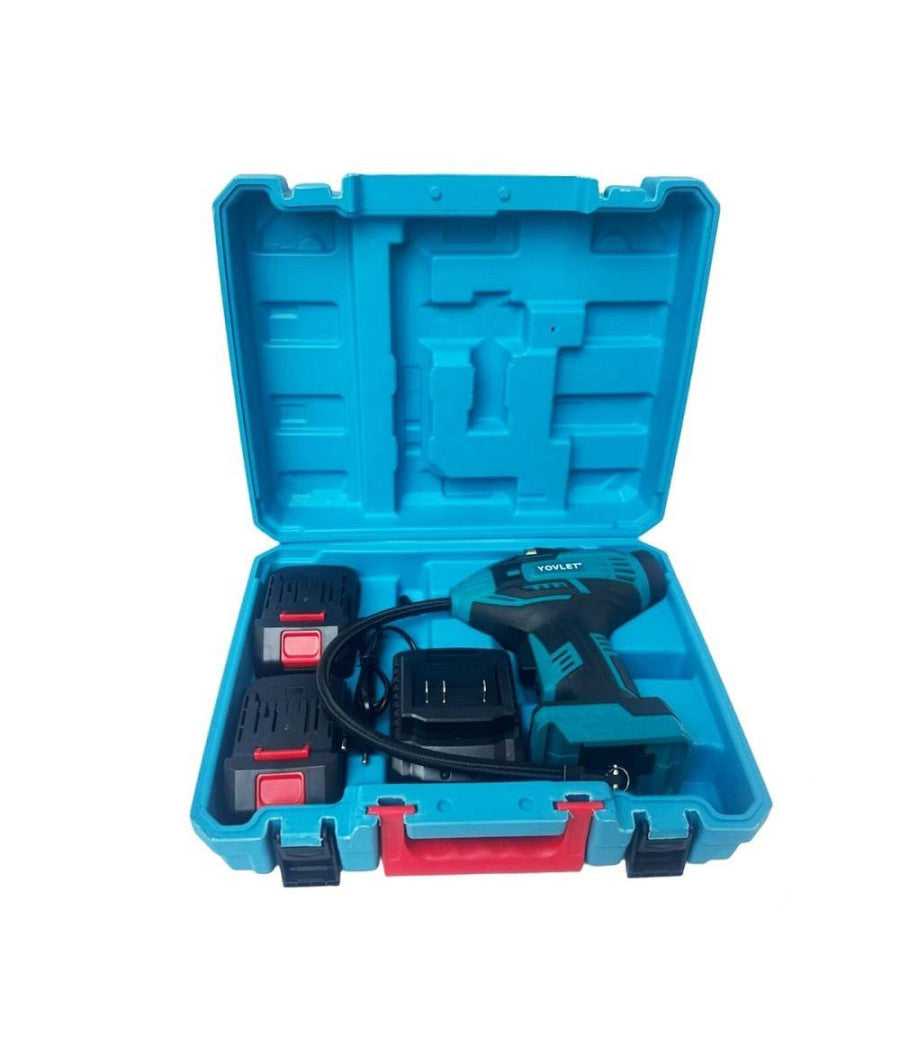 Compressore Aria Portatile Doppia Batteria Litio 36 V Digitale Ruote Auto Moto         