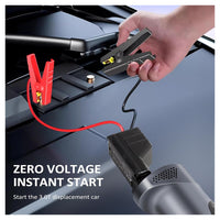 Trade Shop - Compressore D'aria Portatile Pompa Elettrica Wireless 4in1 8000mah Con Luce Emergenza Auto -