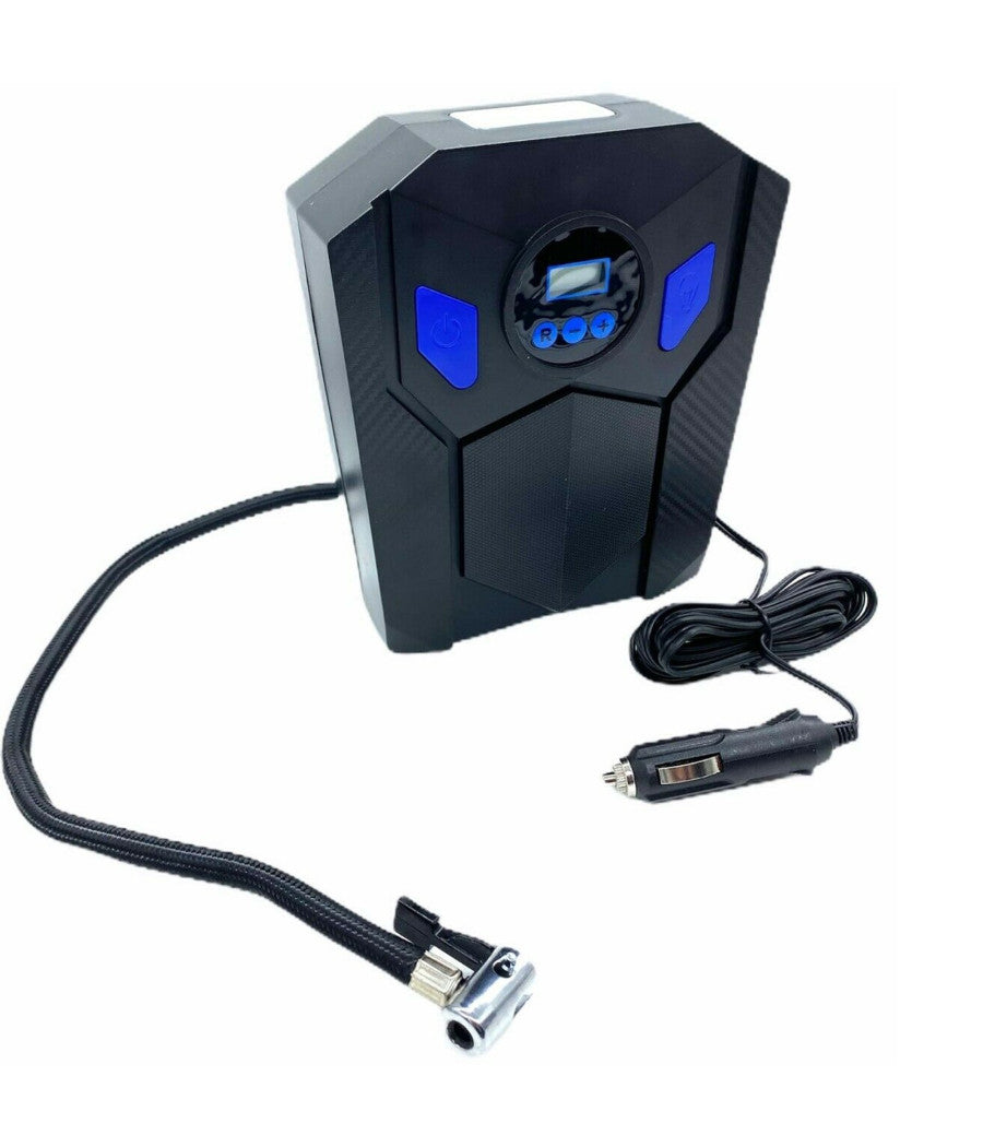 Trade Shop - Compressore Digitale Aria Portatile Con Pompa Per Pneumatici Auto Moto Bici Pump -