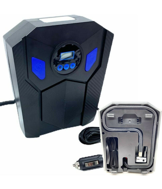 Trade Shop - Compressore Digitale Aria Portatile Con Pompa Per Pneumatici Auto Moto Bici Pump -