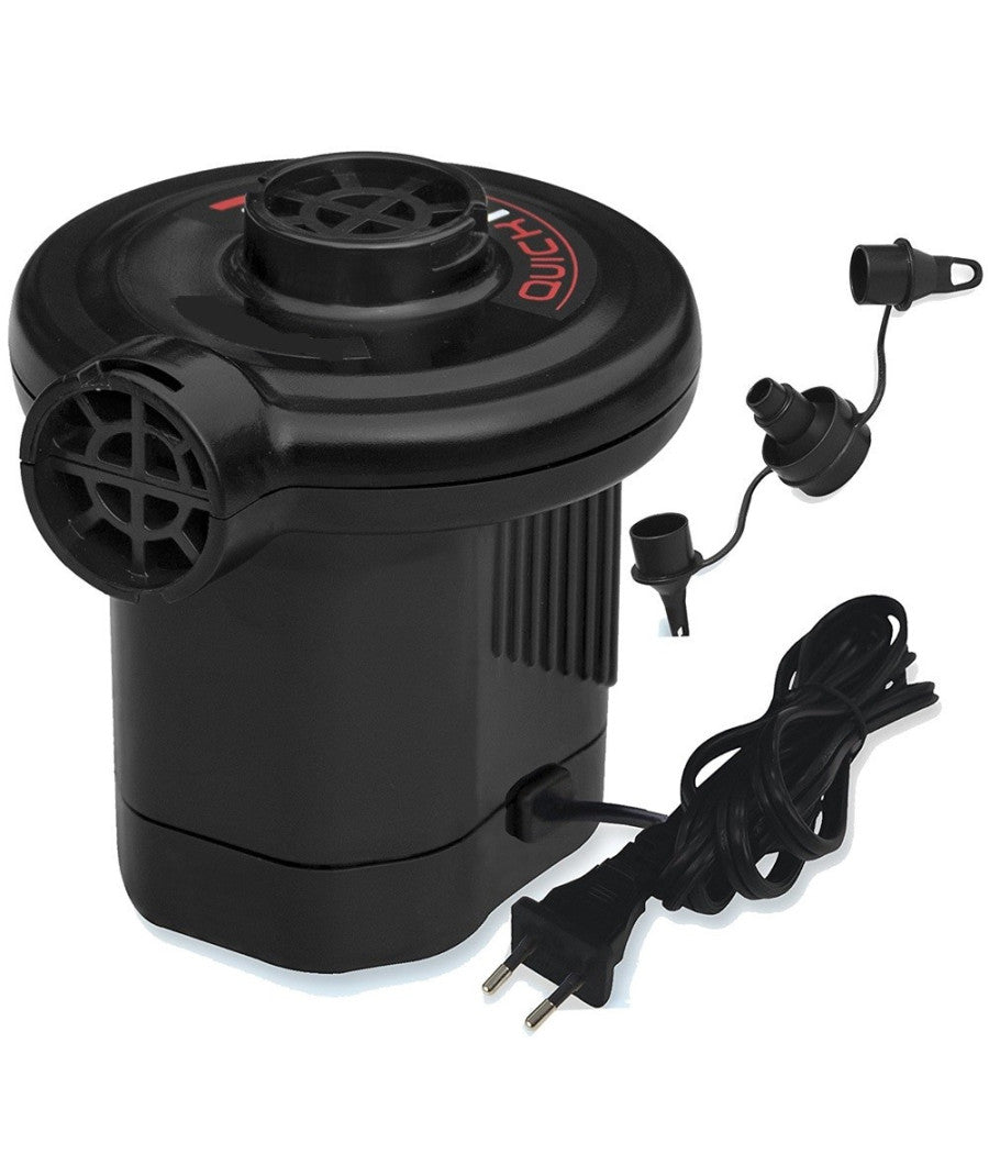 Compressore Gonfiatore Elettrico Portatile Pompa 220v 3 Riduttori Per Gonfiabili         