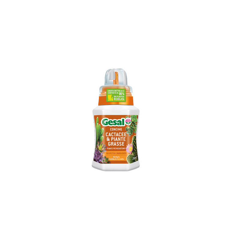 Concime liquido Gesal Piante Grasse 250 ml – Nutrimento specifico per cactacee