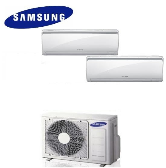 Condizionatore Climatizzatore dual split Samsung inverter 9+9 Maldives Quantum R-32 9000+9000 BTU con AJ040NCJ2EG/EU - Samsung