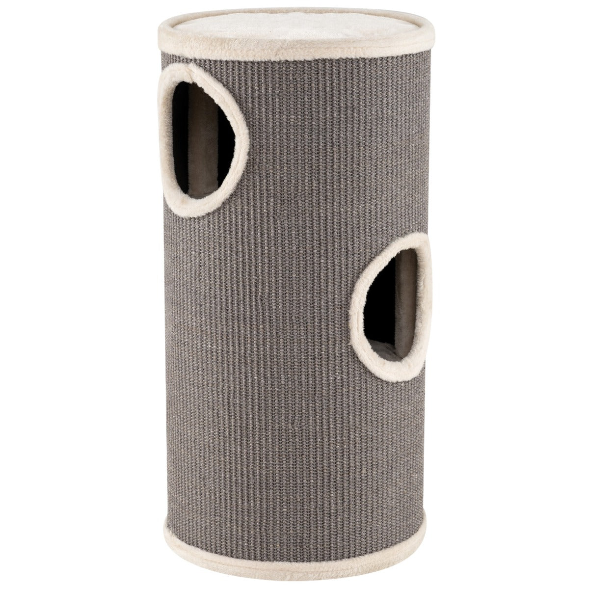 Condo per gatti a piani multi-livello con tappetino per graffi in sisal, Condo letto morbido per pisolini-Alberi Tiragraffi