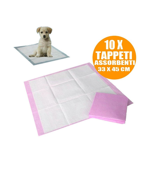 Confezione 10 Tappetini Assorbenti Bisogni Animali Domestici Cuccioli E Adulti         