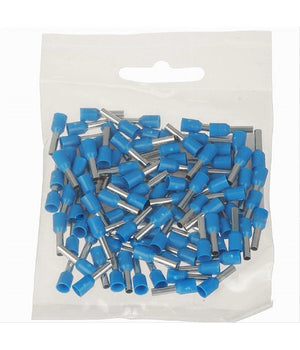 Confezione 100 Pz Tubetto Capicorda Isolato Per Cavi 16mmÂ² Terminale 12mm E16-12         