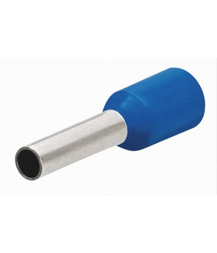 Confezione 100 Pz Tubetto Capicorda Isolato Per Cavi 6 MmÂ² Terminale 12 Mm E6012         