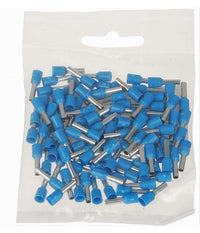 Confezione 100pz Tubetto Capicorda Isolato Per Cavi 1.5mmÂ² Terminale Da 8mm E1508         