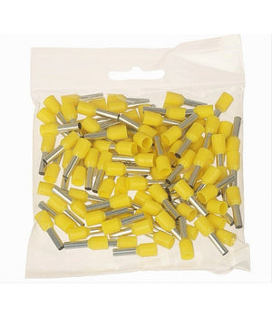 Confezione 100pz Tubetto Capicorda Isolato Per Cavi 1.5mmÂ² Terminale Da 8mm E1508         