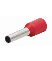 Trade Shop - Confezione 100pz Tubetto Capicorda Isolato Per Cavi Da 2.5mm² Terminale 8mm E2508 - Rosso