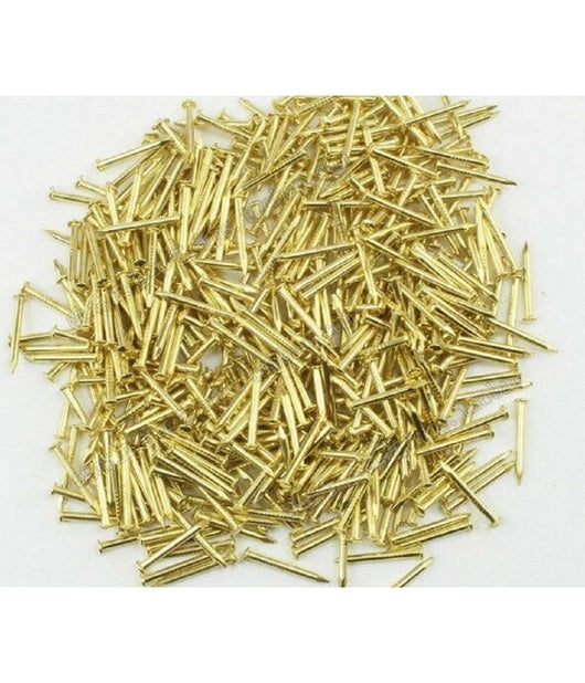 Confezione 150 Pezzi Chiodi Chiodini Dorati 16 Mm Accessori Attrezzi Bricolage         