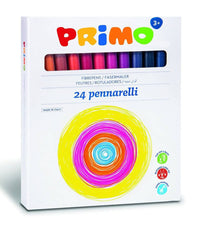 Confezione 24 Pennarelli Colorati Scuola Disegno Bambini Con Punta Sottile Fine         