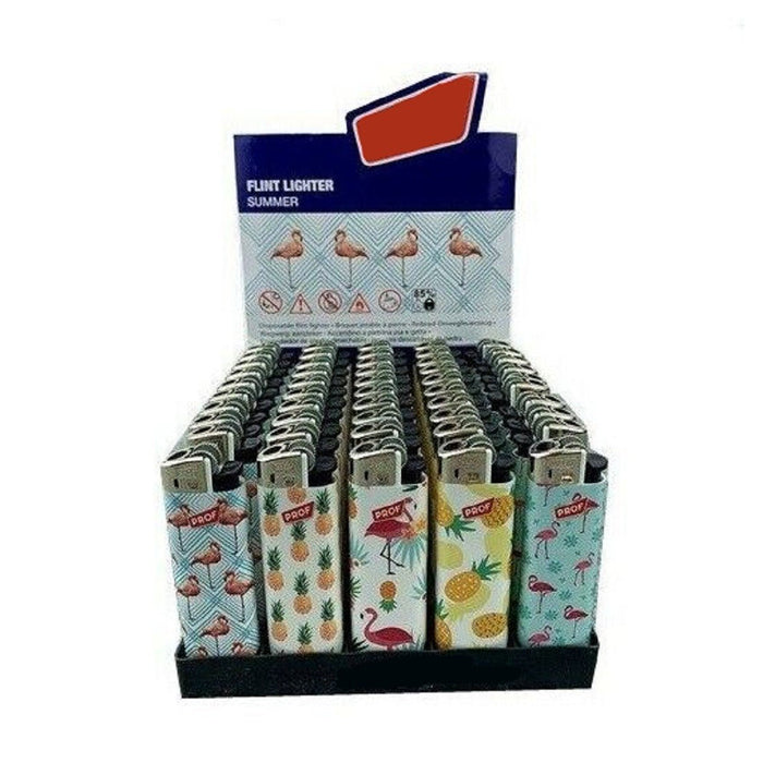 Trade Shop - Confezione 50 Pezzi Accendini Elettronici Ricaricabili Prof Summer 40804552 -