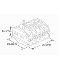 Confezione Con 6 Pz Connettori Universali Morsetti 5 Poli A 1 Via 32a Mo-5         