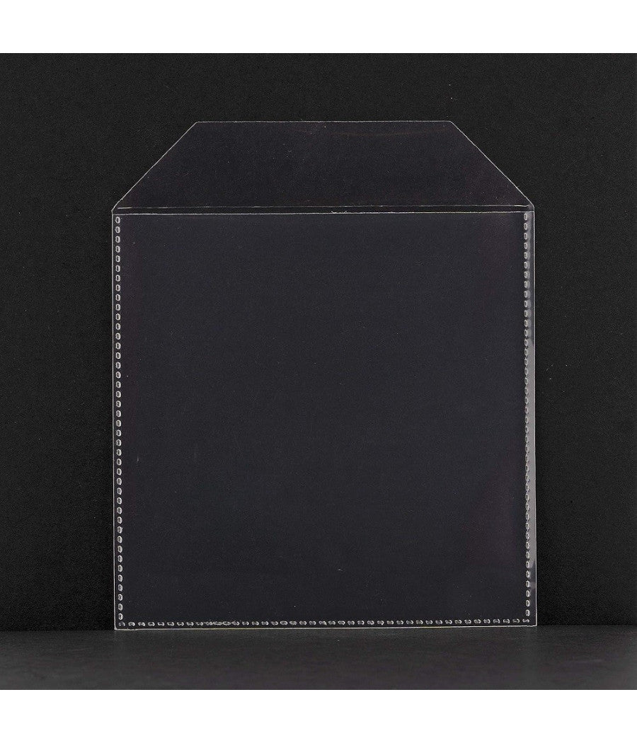 Confezione Da 100 Buste Trasparenti In Plastica Per Cd Dvd Custodie Da 100 Micron         