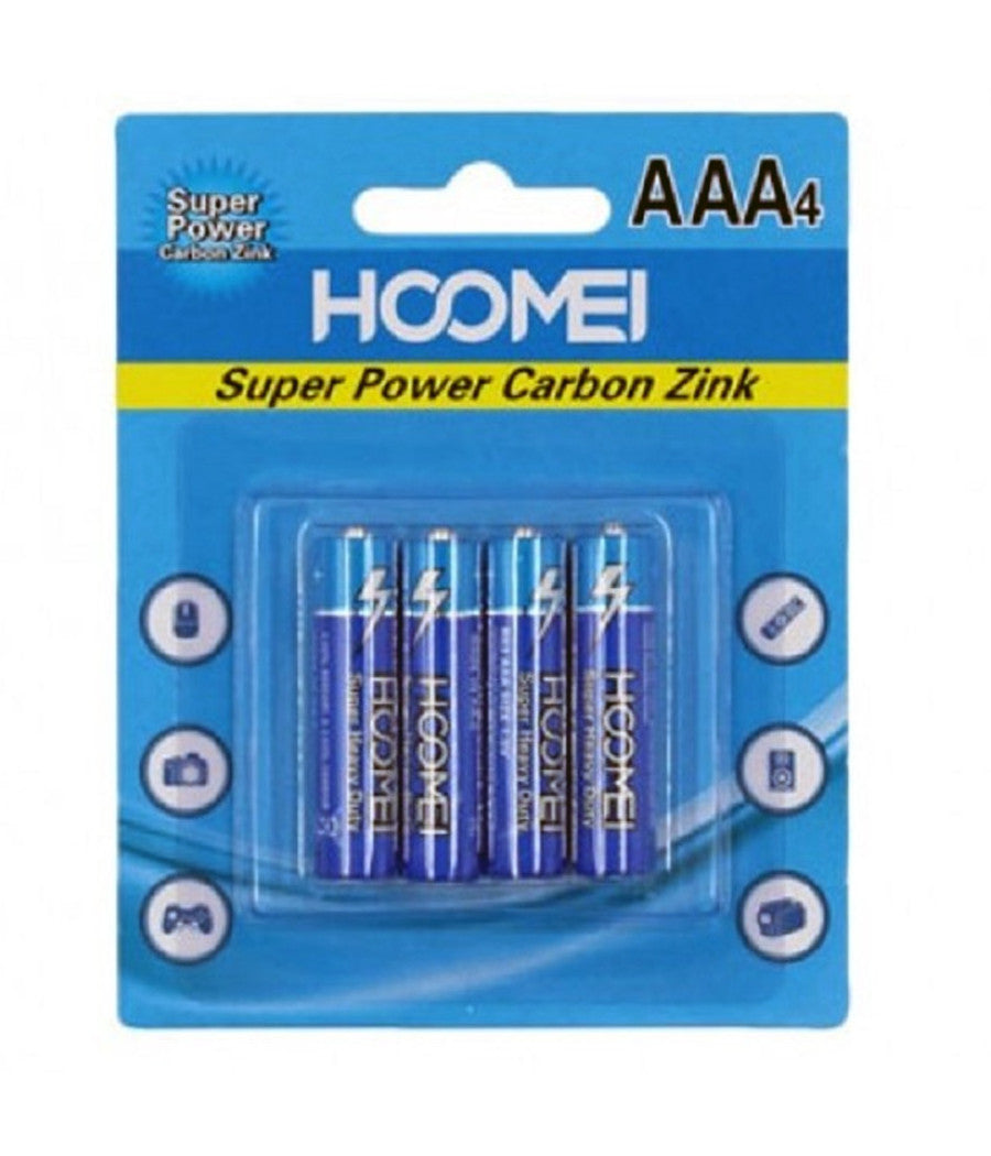 Confezione Da 8 Batterie Pile Ministilo Super Power Zinco Aaa Mini Stilo 1,5v         