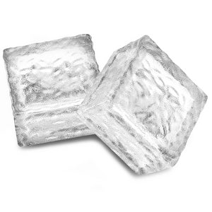 IDMarket - Confezione da 8 pietre solari in vetro con 4 LED bianchi per l'illuminazione del giardino