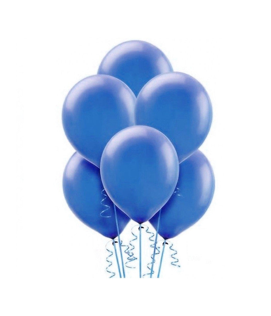 Confezione Set 8 Pezzi Palloncini Blu Festa Party Compleanno Bimbi         