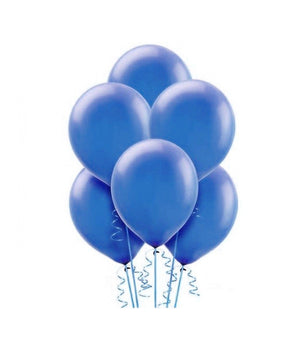 Confezione Set 8 Pezzi Palloncini Blu Festa Party Compleanno Bimbi         