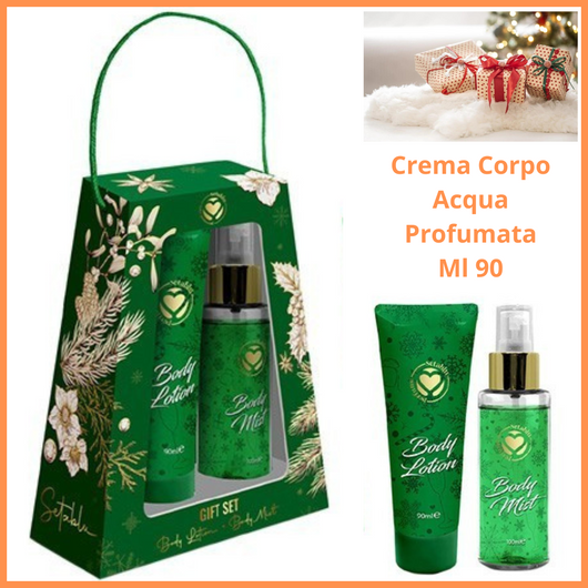Confezione regalo donna idee regalo regali di natale crema corpo acqua profumata decorazioni natalizie vintage addobbi