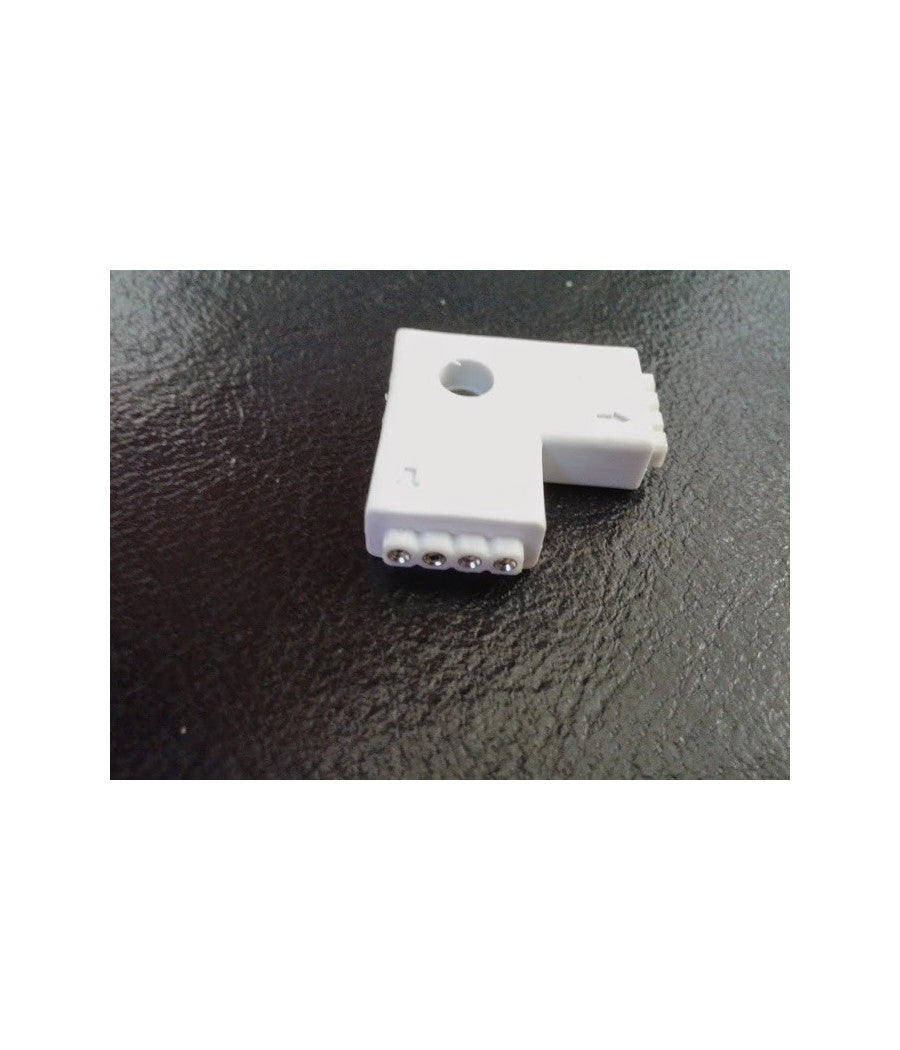 Connettore A Clip Angolare A "l" 4 Pin Per Strisce Led Strip Smd Rgb         