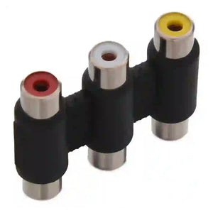 Connettore Adattatore Accoppiatore Audio Video Stereo 3xrca A 3xrca Femmina C-052         