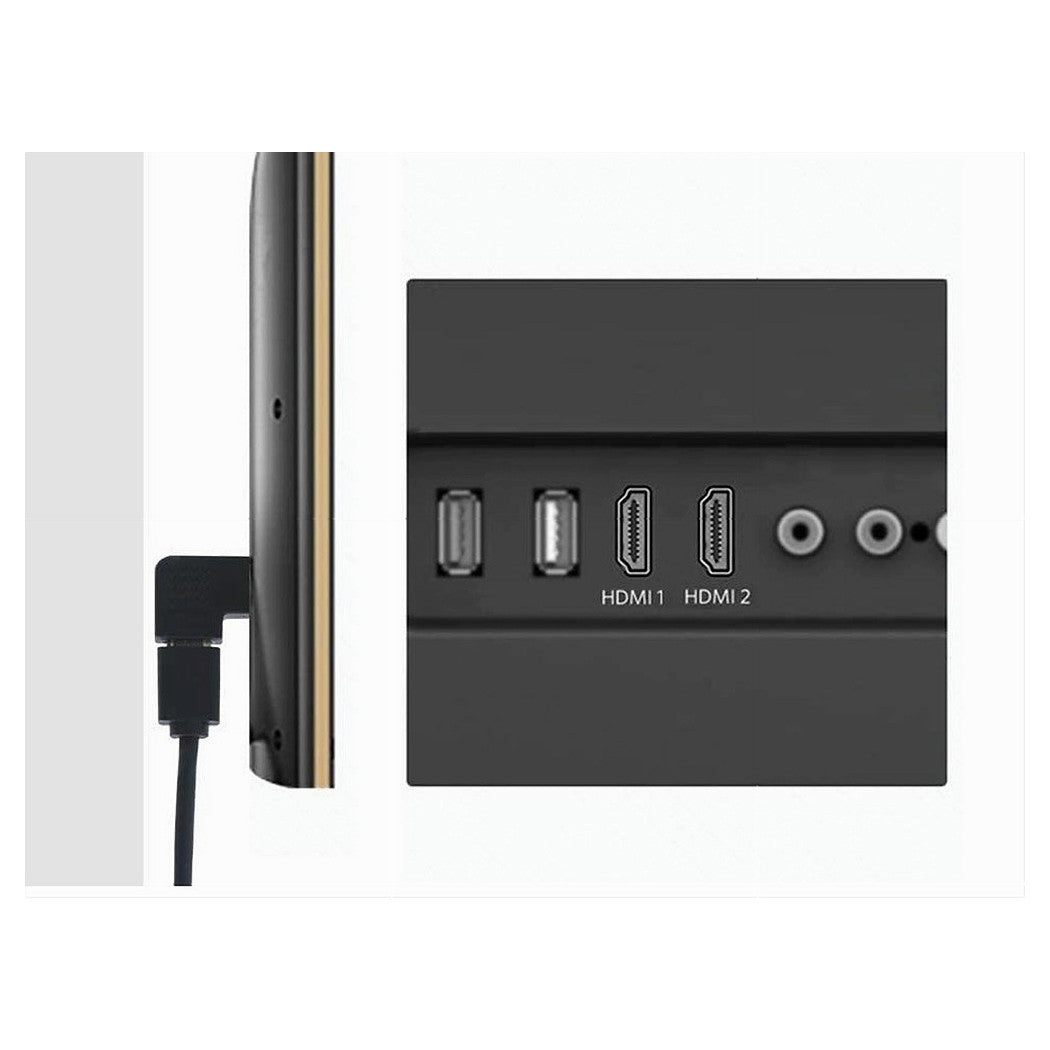 Connettore Adattatore Hdmi Maschio/femmina Angolato Piatto Convertitore Video C-061         