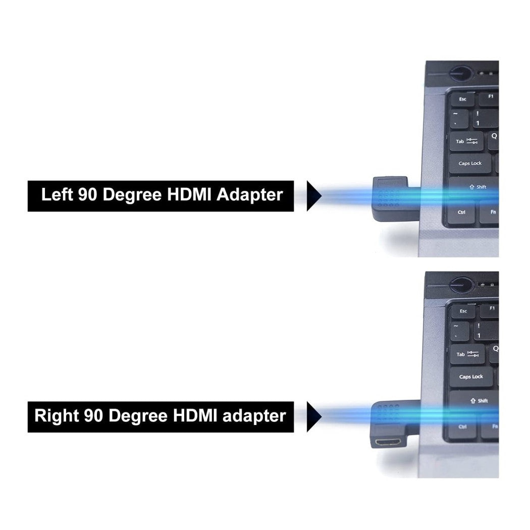 Connettore Adattatore Hdmi Maschio/femmina Angolato Piatto Convertitore Video C-061         
