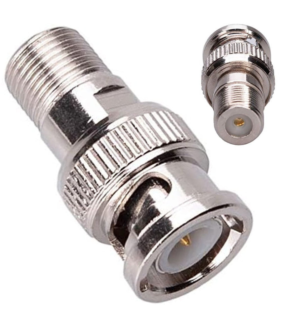 Connettore Adattatore Maschio Bnc / Presa Sat Femmina Telecamere Maxtech C-002         
