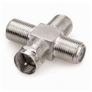 Connettore Adattatore Per Cavo Antenna Satellitare A Croce Televisore Maxtech C-004         