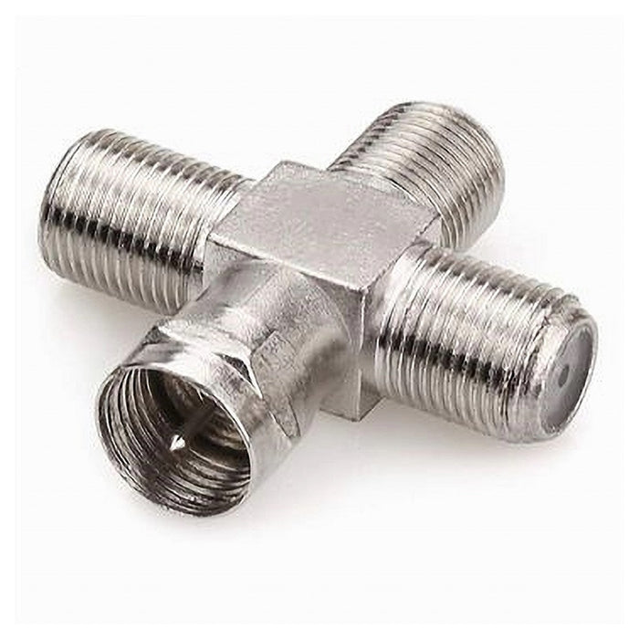 Connettore Adattatore Per Cavo Antenna Satellitare A Croce Televisore Maxtech C-004         
