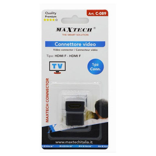 Connettore Adattatore Prolunga Video Per Tv Hdmi Femmina A Hdmi Femmina 90° C-089         