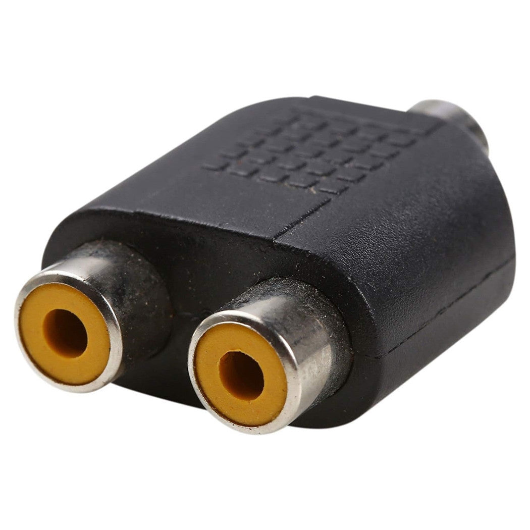 Connettore Adattatore Splitter Rca Femmina A 2 Aux Rca Femmina Audio Video C-026         