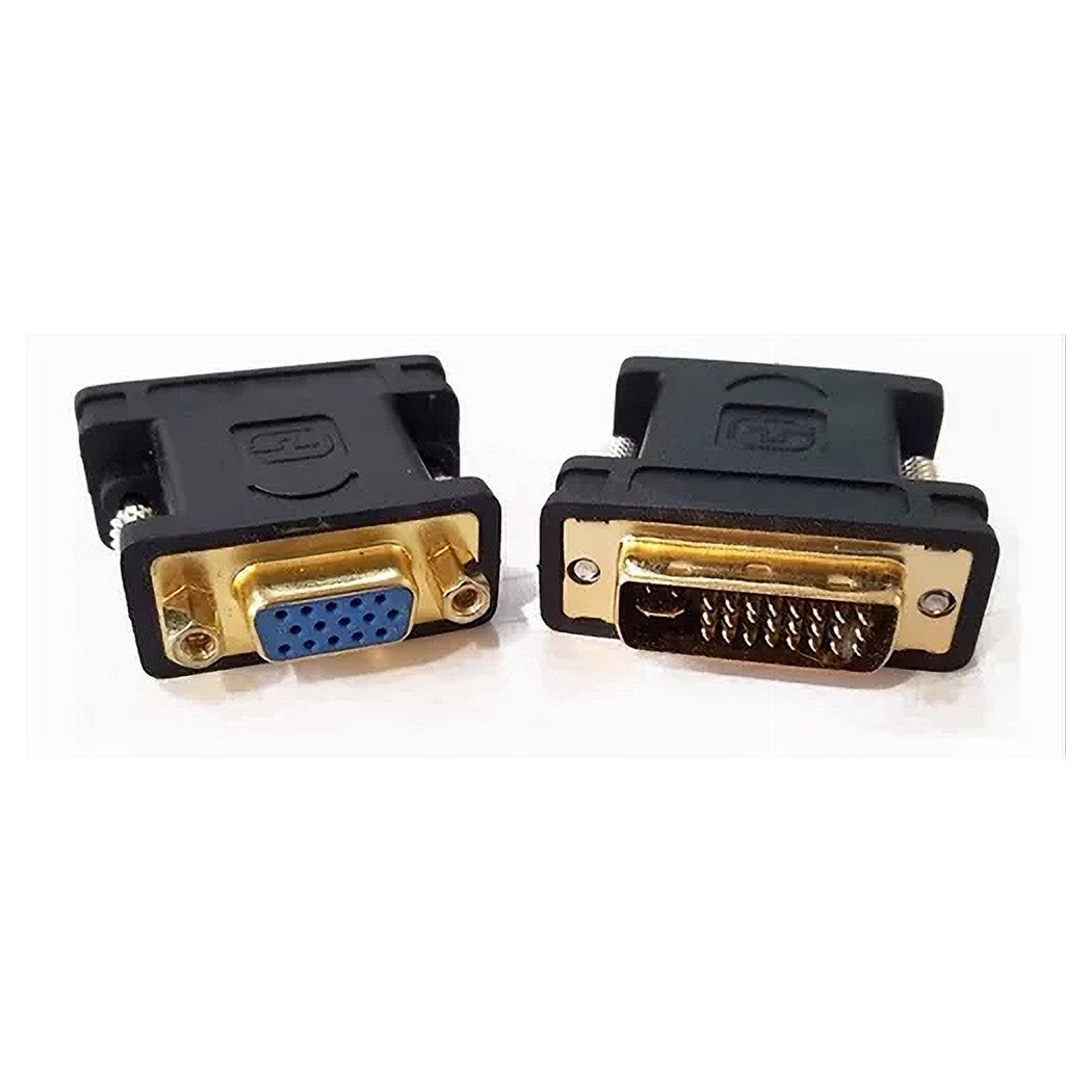 Connettore Adattatore Video Tv Da Vga Femmina A Dvi Maschio Convertitore C-053         